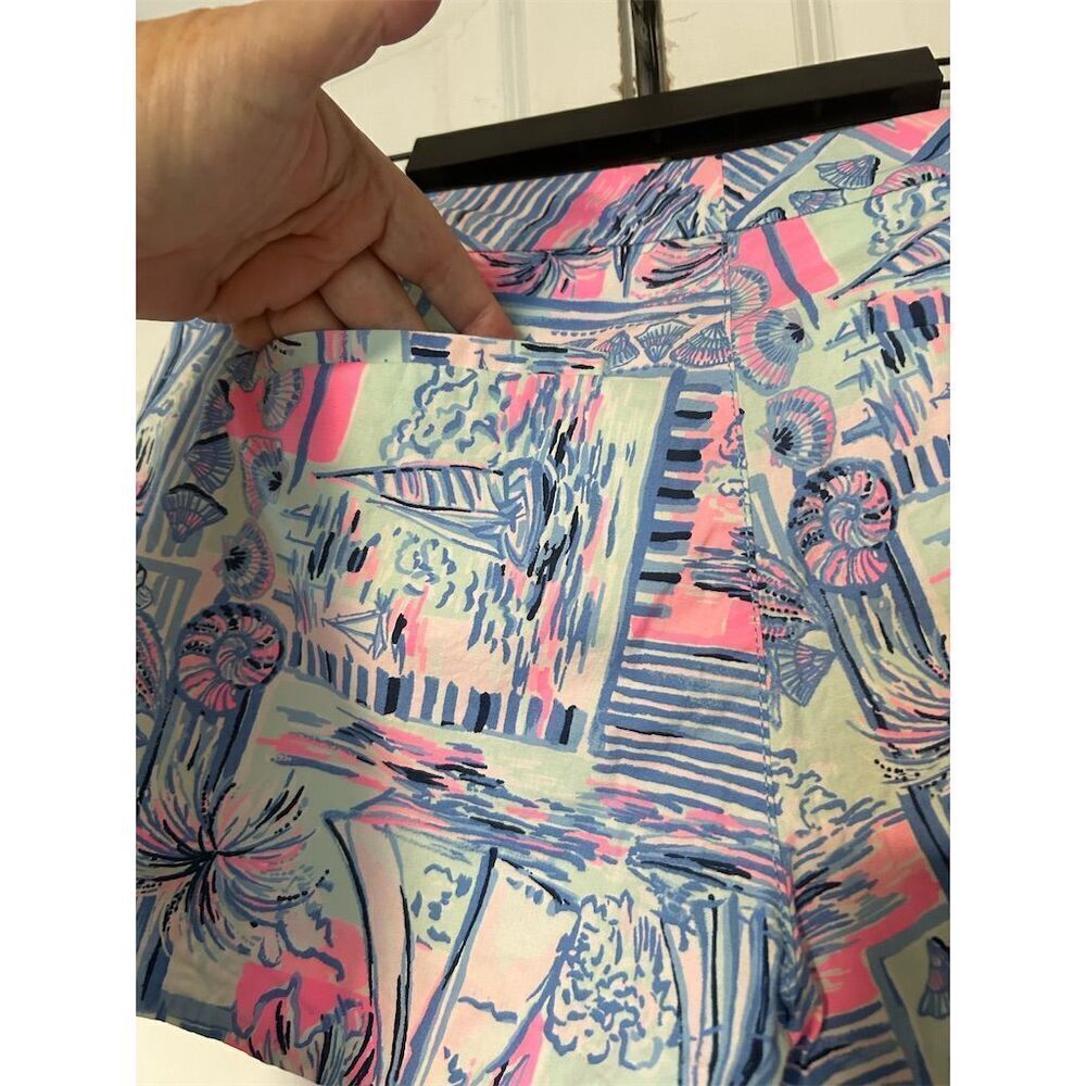 Lilly Pulitzer Women's Tropical Ruffle Pocket Shorts Size 2 - Picture 6 of 7
